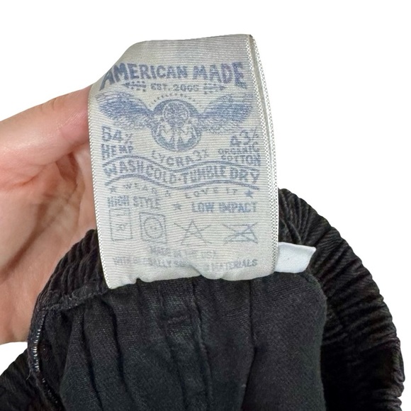 Jungmaven Venice High Rise Hemp Cotton Shorts In Black- Still Full Price - Picture 9 of 11